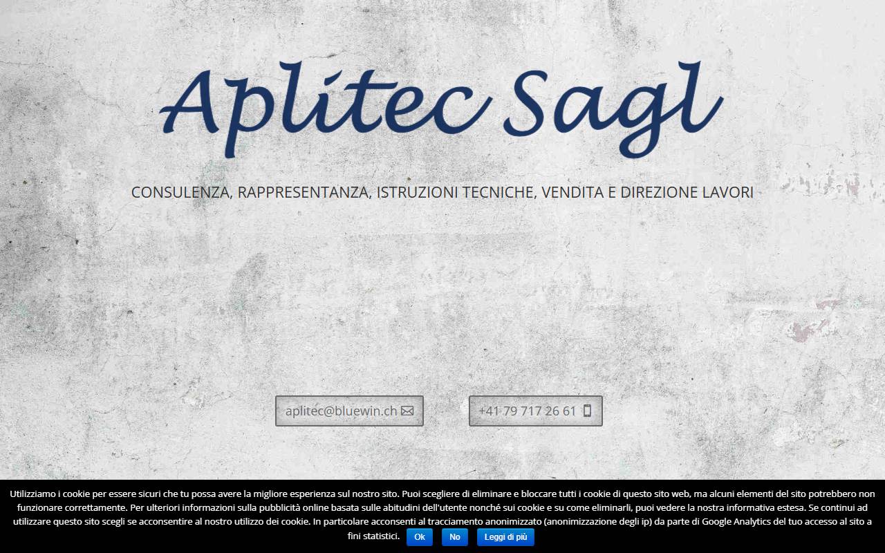 Anteprima del sito: APLITEC Sagl