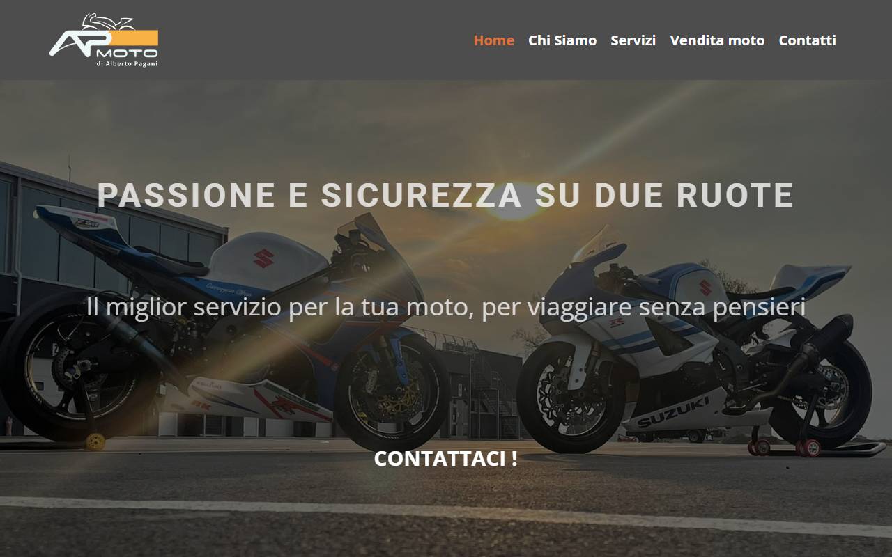 Anteprima del sito: A.P. MOTO DI ALBERTO PAGANI