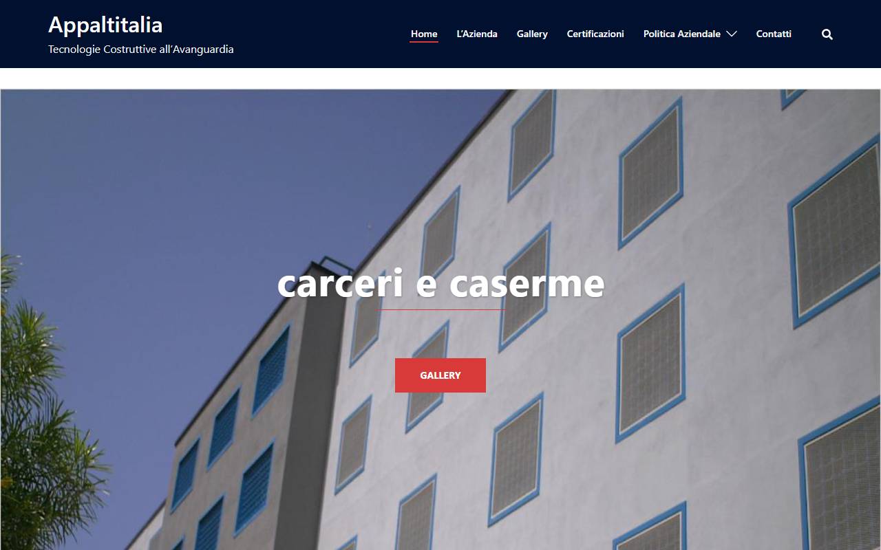 Anteprima del sito: APPALTITALIA S.R.L., Milano, Succursale di Lugano