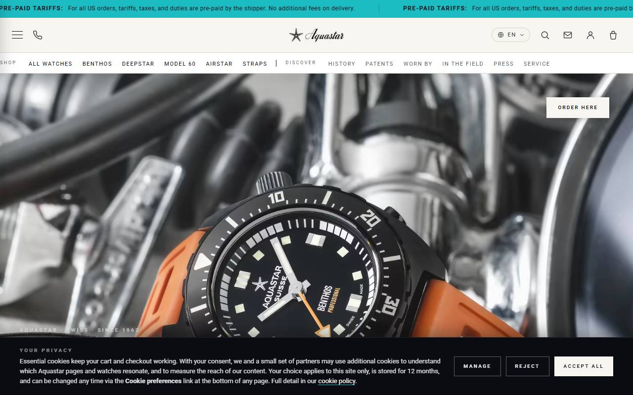 Anteprima del sito: Aquastar SA