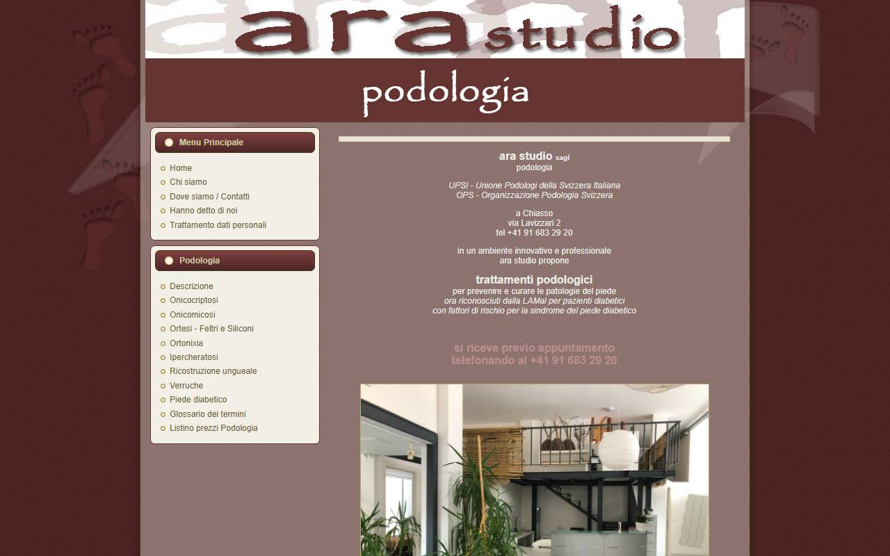 Anteprima del sito: ARA STUDIO Sagl