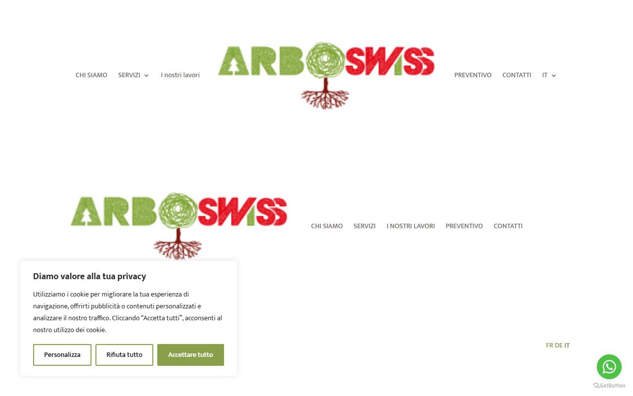 Anteprima del sito: Arboswiss Sagl