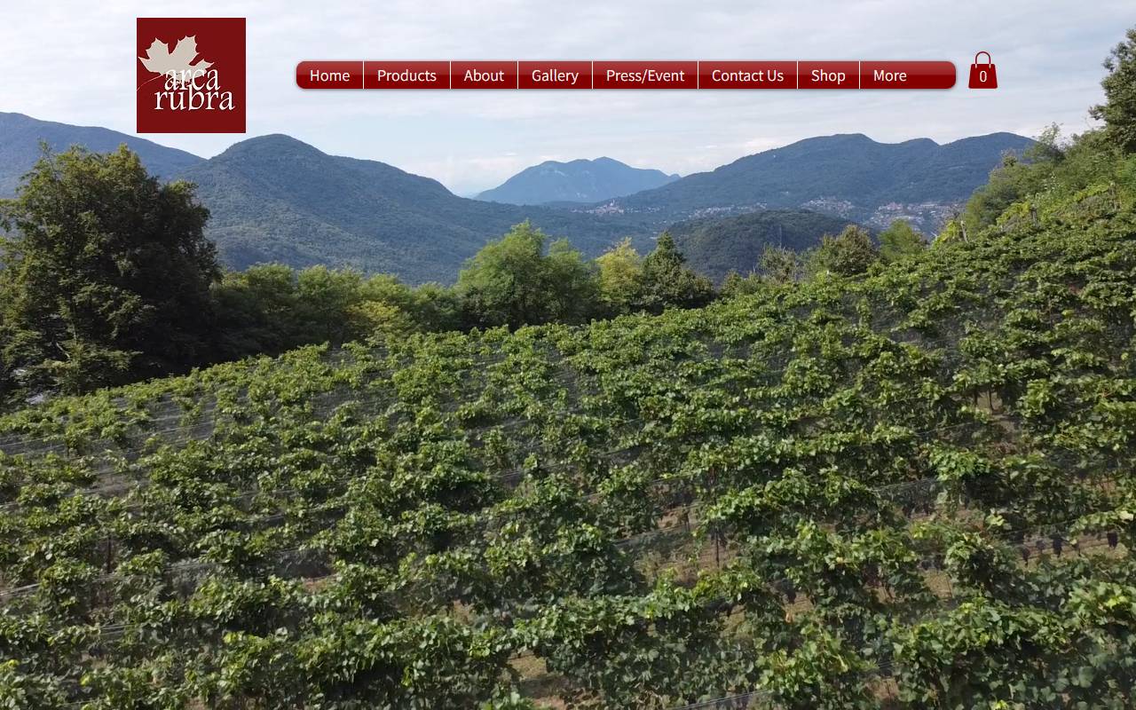 Anteprima del sito: Tenuta Arca Rubra di Matteo Huber