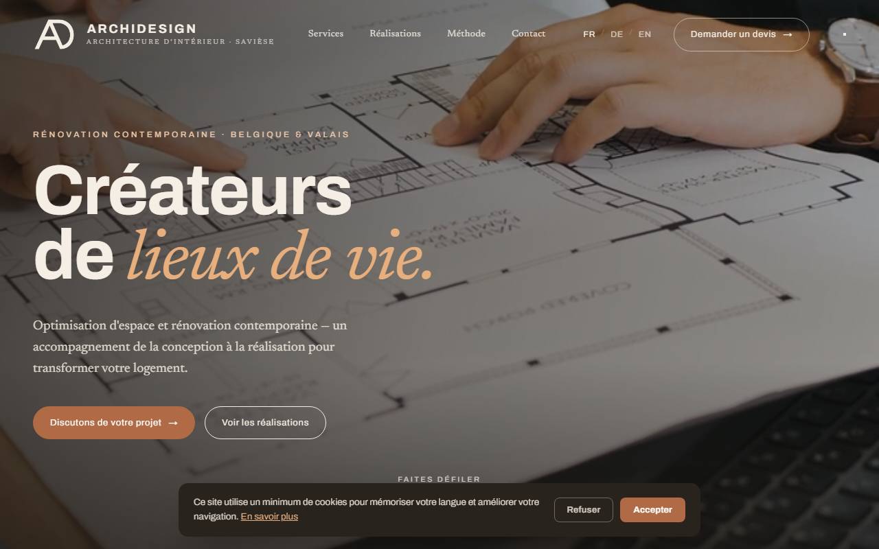 Anteprima del sito: Archidesign Sagl