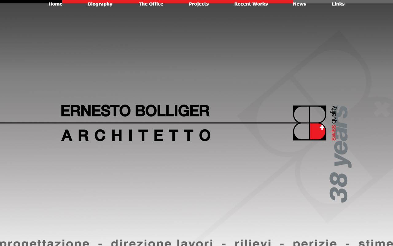 Anteprima del sito: Studio d'architettura Ernesto Bolliger Arch. REG-A SIA OTIA