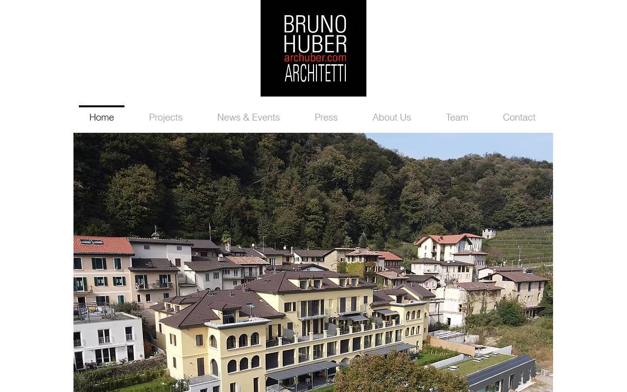 Anteprima del sito: BRUNO HUBER ARCHITETTI SA