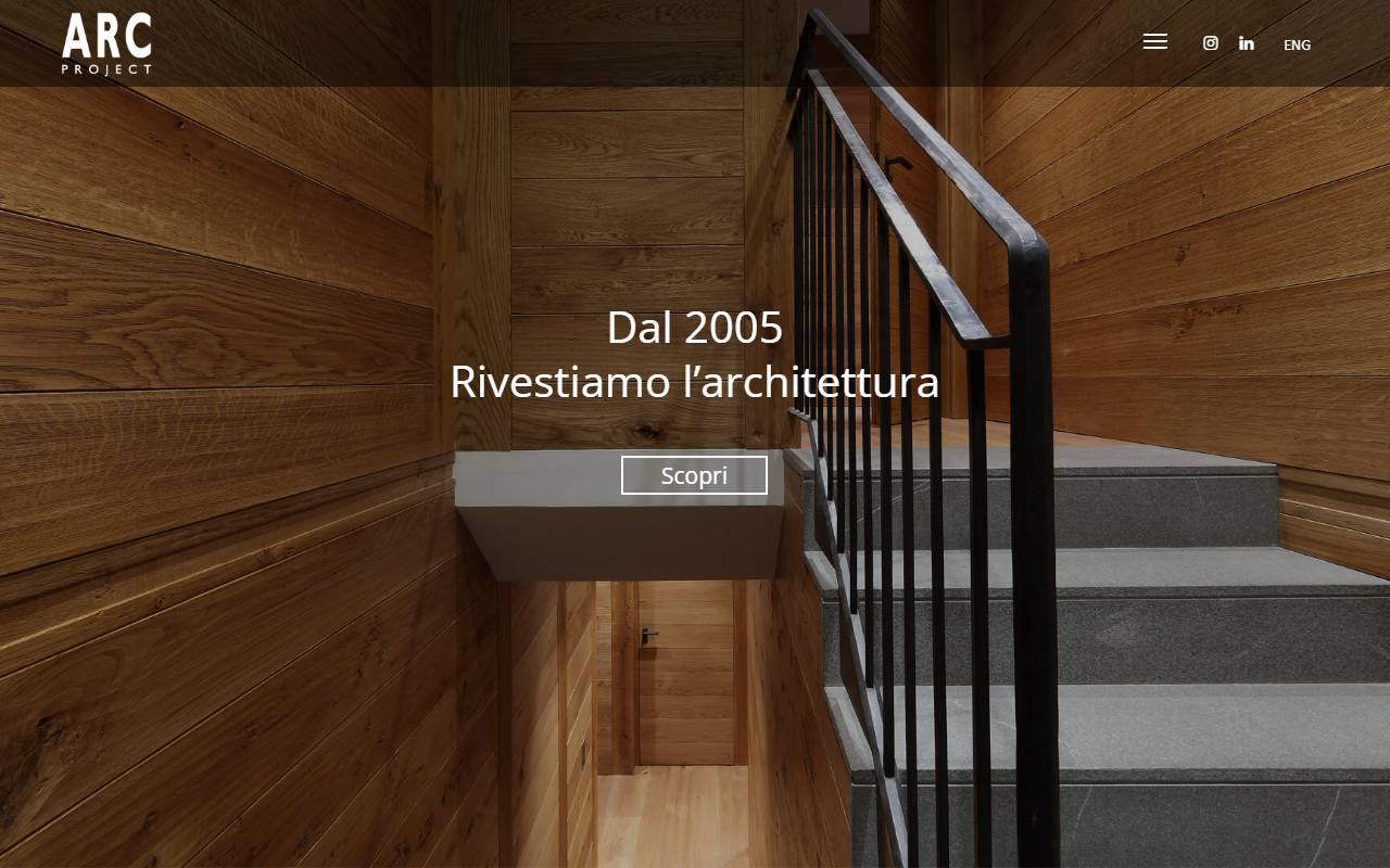 Anteprima del sito: ARC PROJECT SA