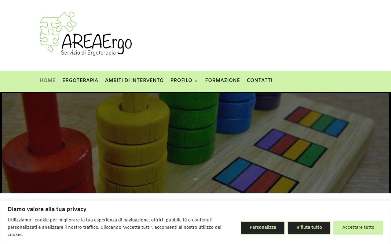 Anteprima del sito: AreaErgo Sagl
