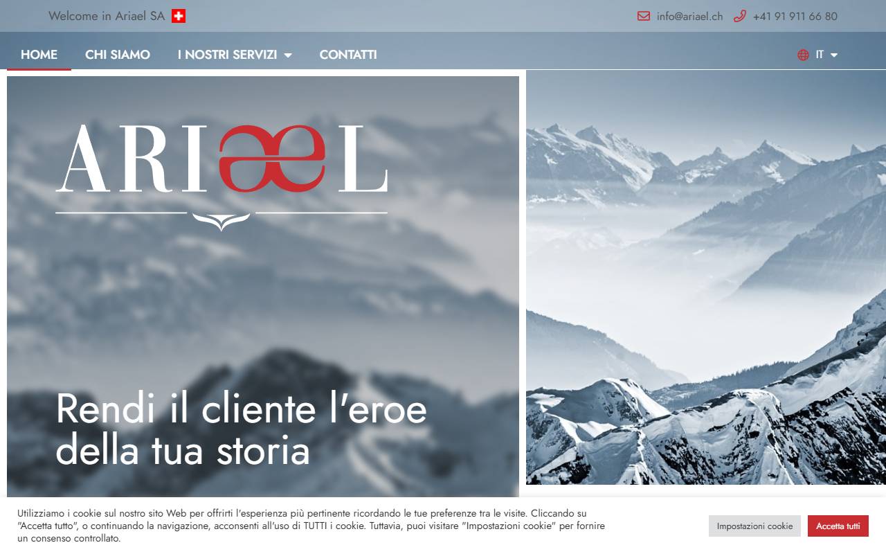 Anteprima del sito: ARIAEL SA