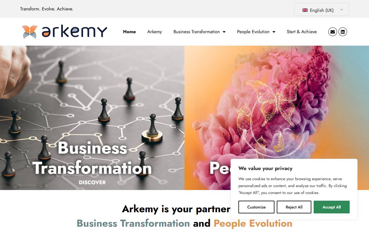 Anteprima del sito: Arkemy Sagl