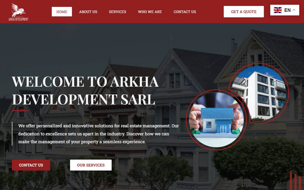 Anteprima del sito: Arkha Development Sàrl