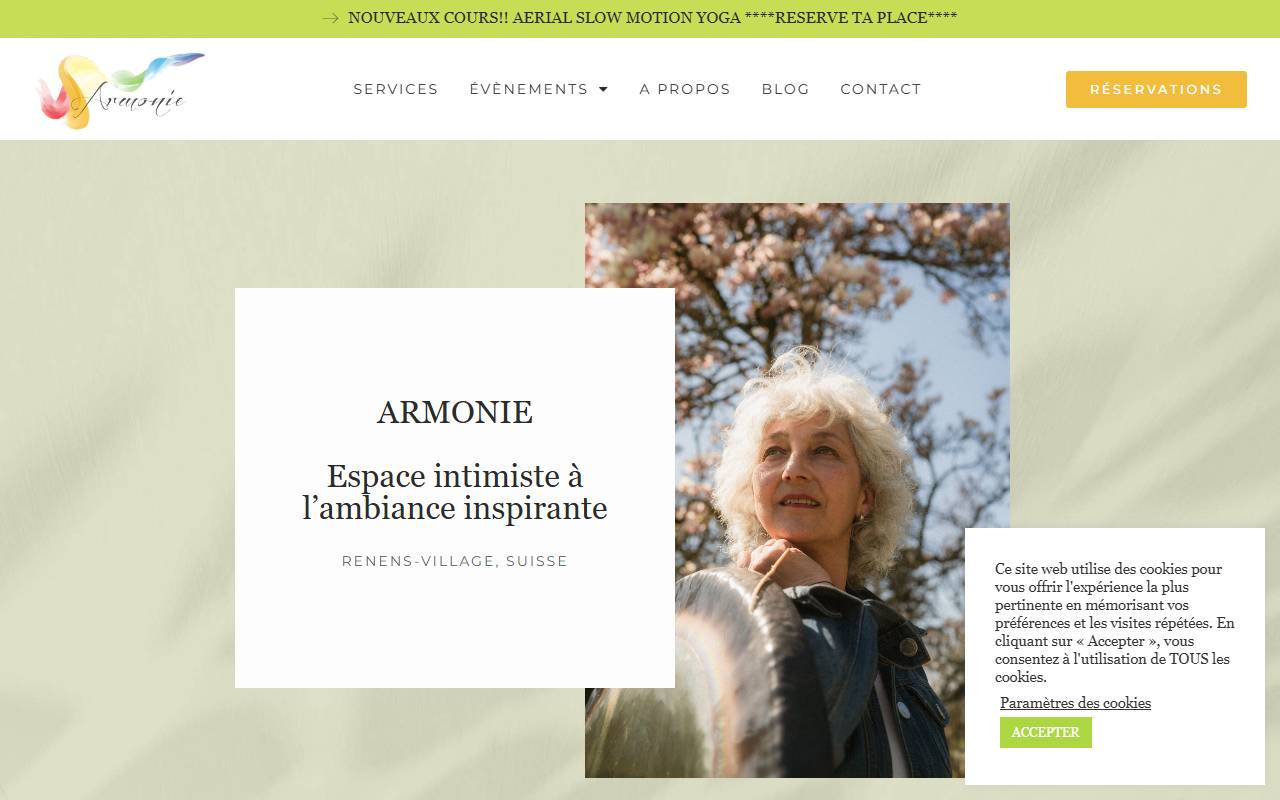 Anteprima del sito: Armonie By SQCT Sagl