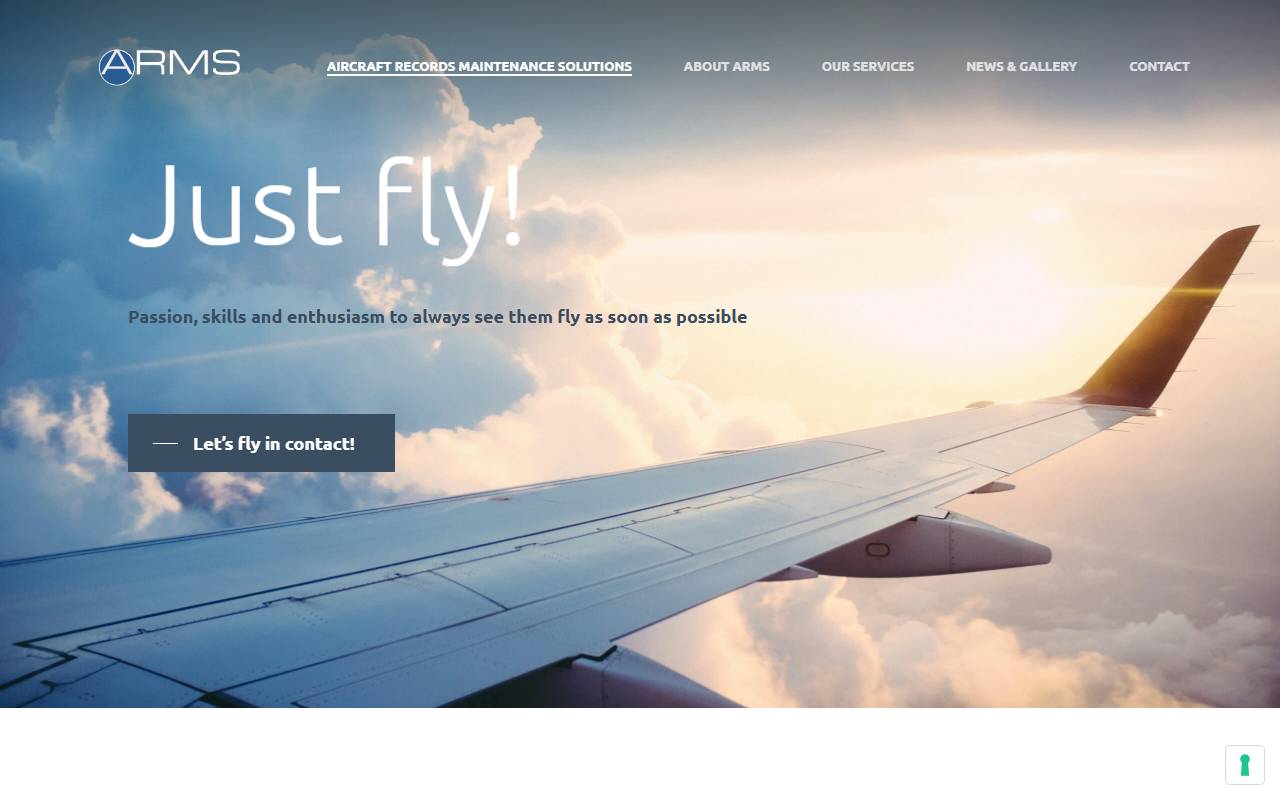 Anteprima del sito: Aircraft Records Maintenance Solutions Sagl