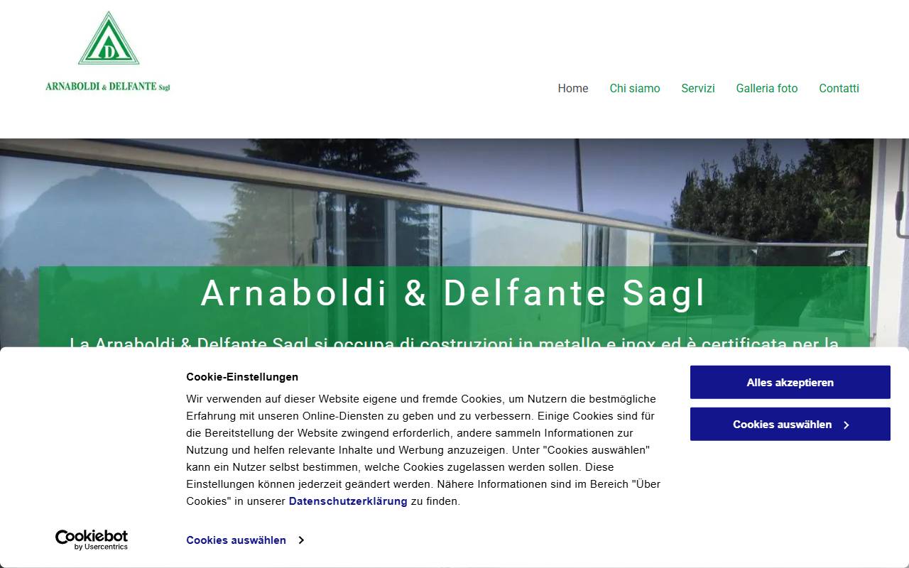 Anteprima del sito: Arnaboldi & Delfante Sagl