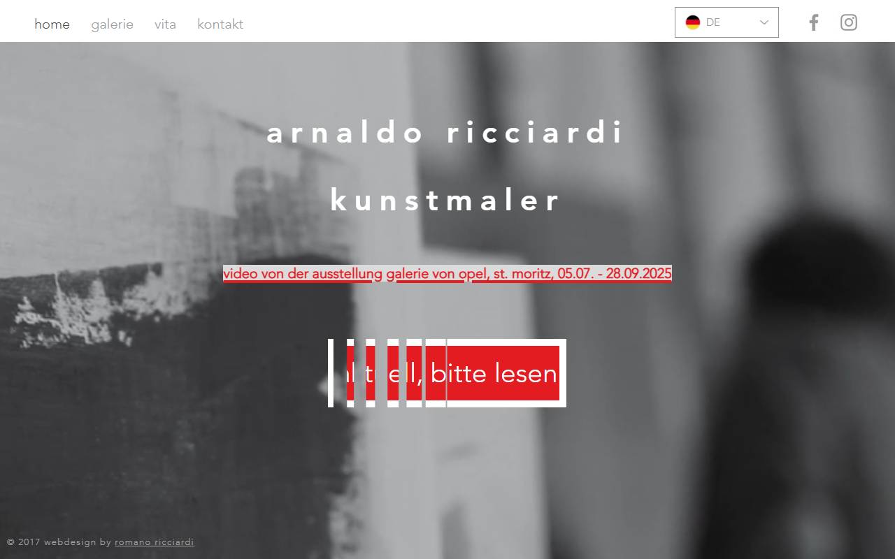 Anteprima del sito: Arnaldo Ferrari