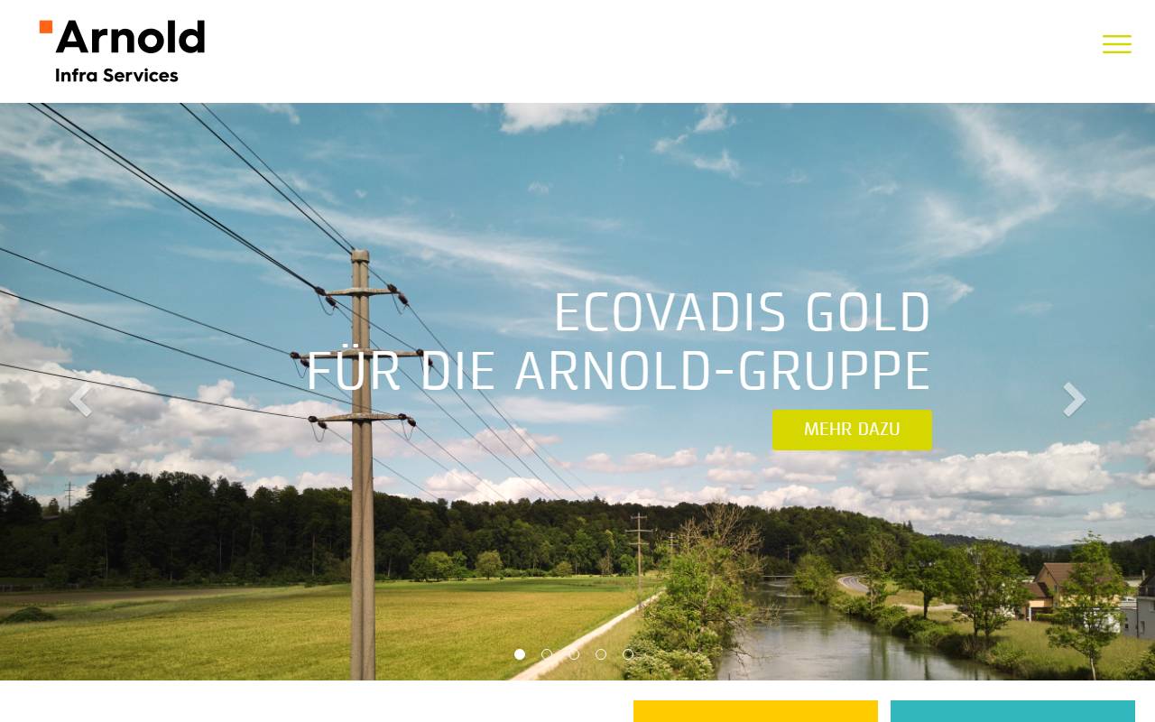 Anteprima del sito: Arnold AG