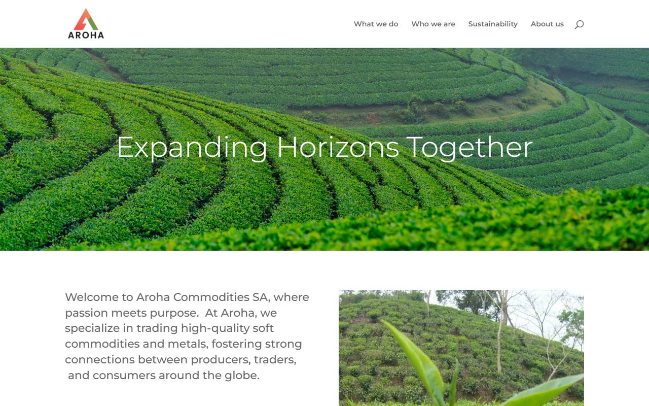 Anteprima del sito: AROHA AGRI RESOURCES SA