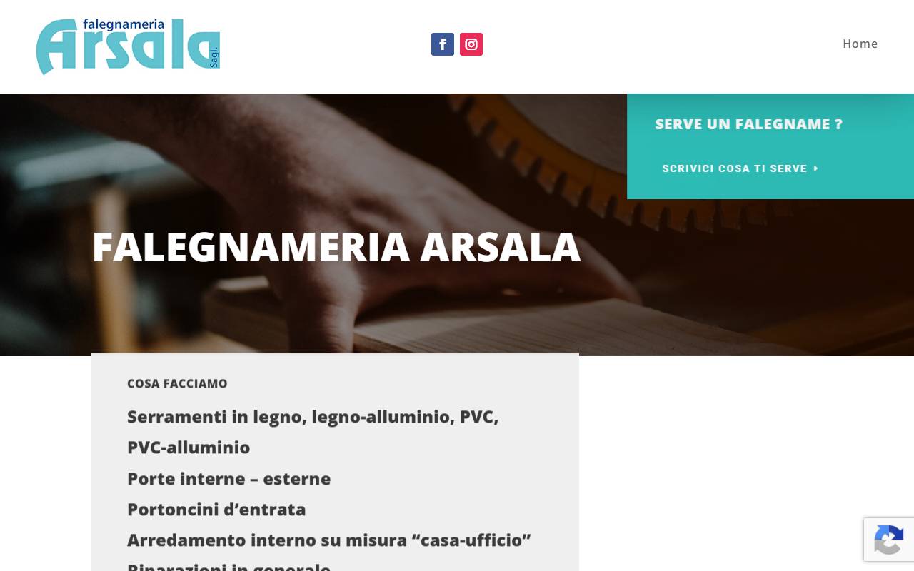 Anteprima del sito: Arsala Sagl