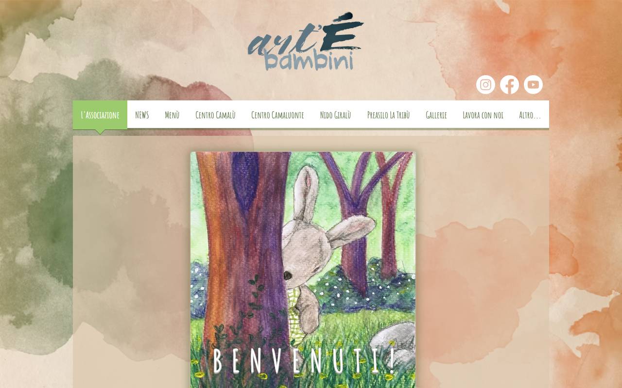 Anteprima del sito: Associazione ART'È BAMBINI