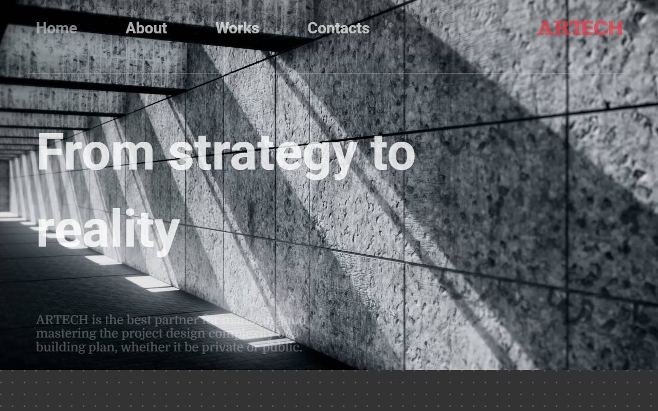 Anteprima del sito: ARTECH PROJECT MANAGEMENT SA