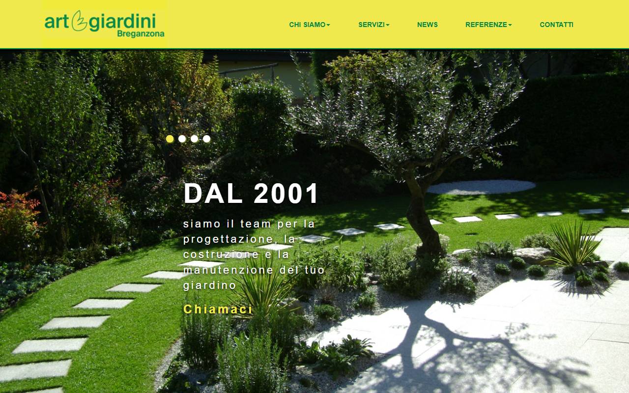Anteprima del sito: ART & GIARDINI Sagl