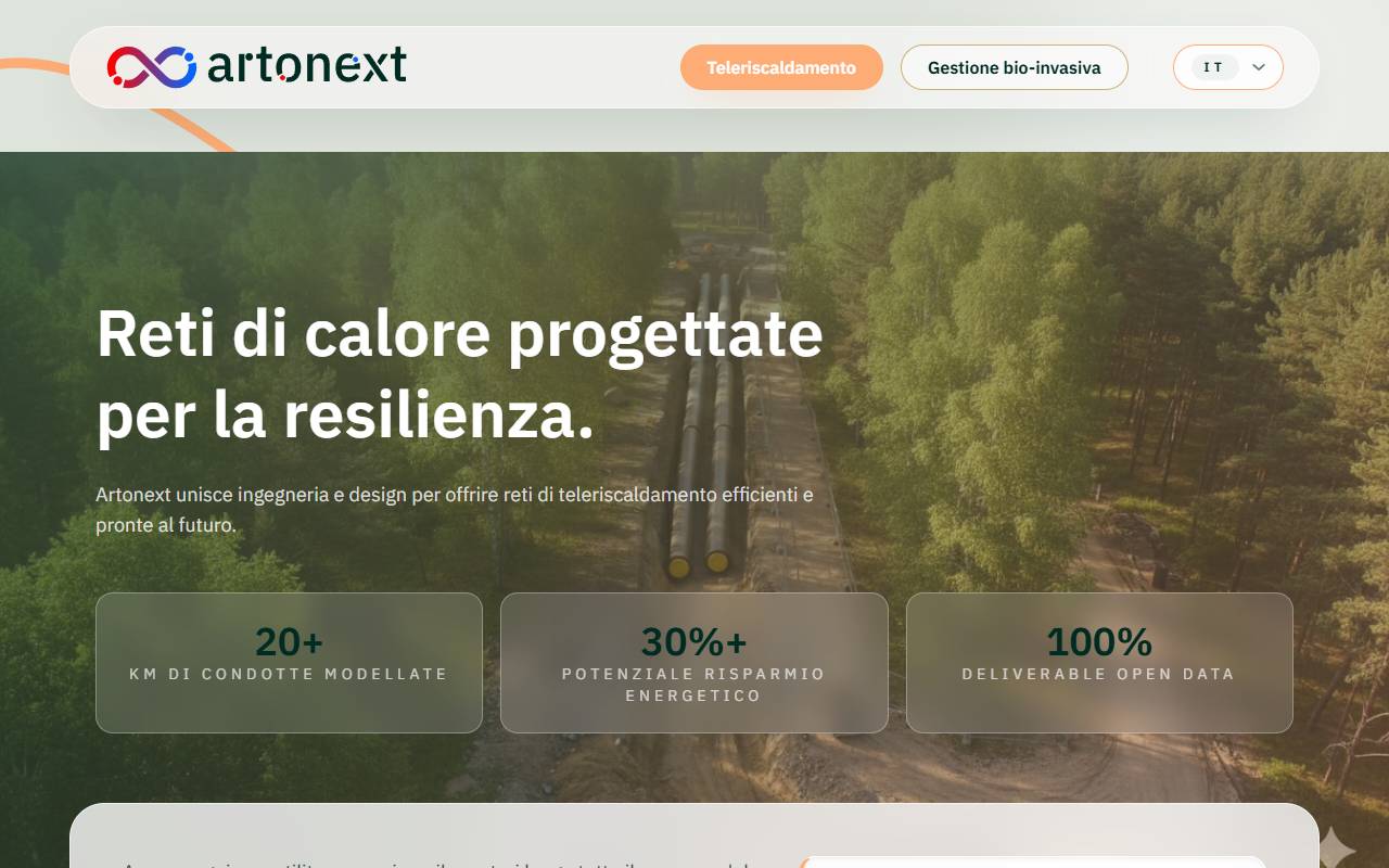 Anteprima del sito: Artonext Sagl