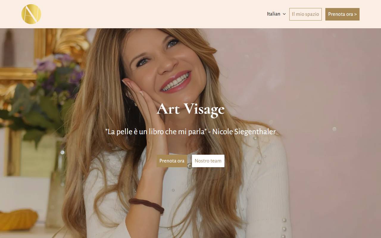 Anteprima del sito: ART VISAGE di Nicole Siegenthaler