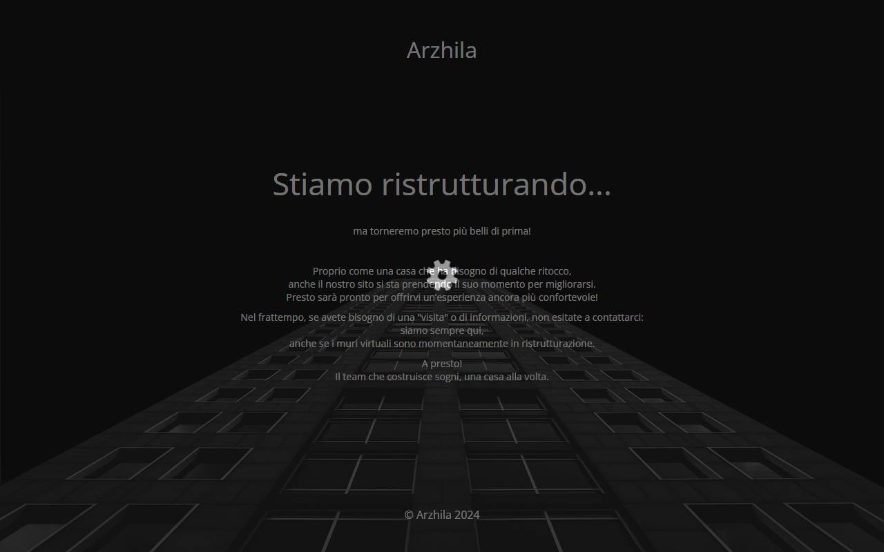 Anteprima del sito: Arzhila SA