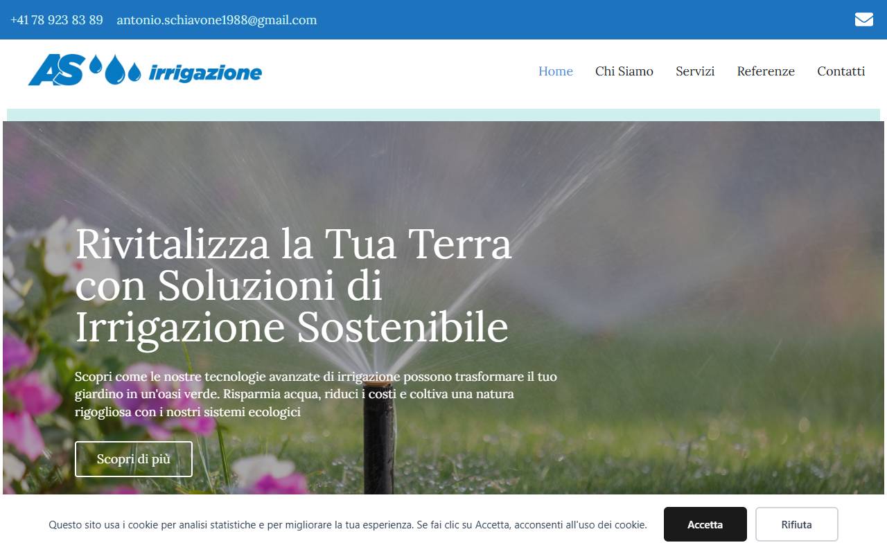 Anteprima del sito: A.S. Irrigazione di Antonio Schiavone