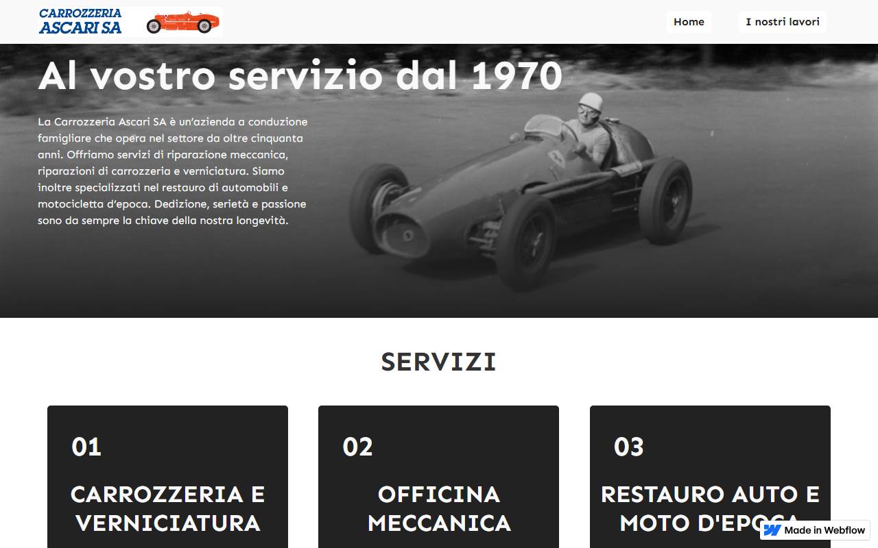 Anteprima del sito: Carrozzeria Ascari SA