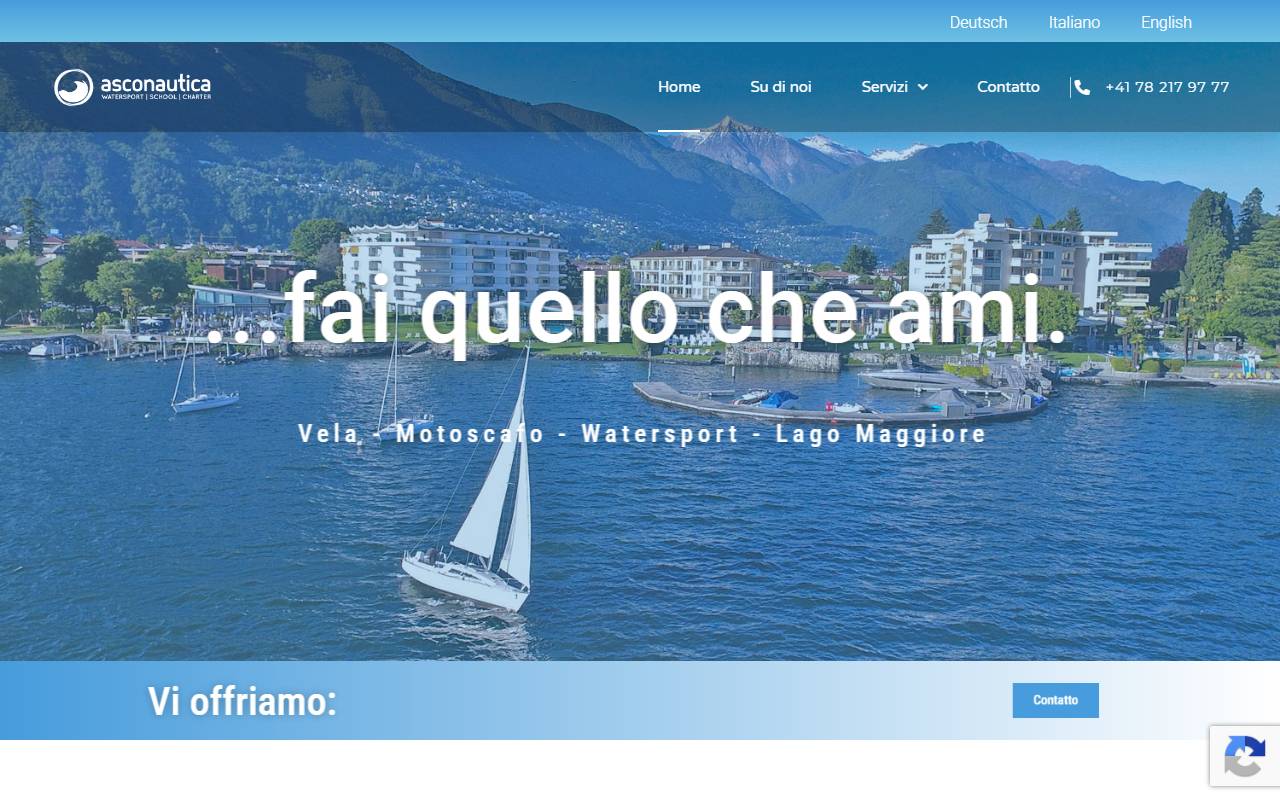 Anteprima del sito: Asconautica - Scuola vela Ascona, Tony Meier