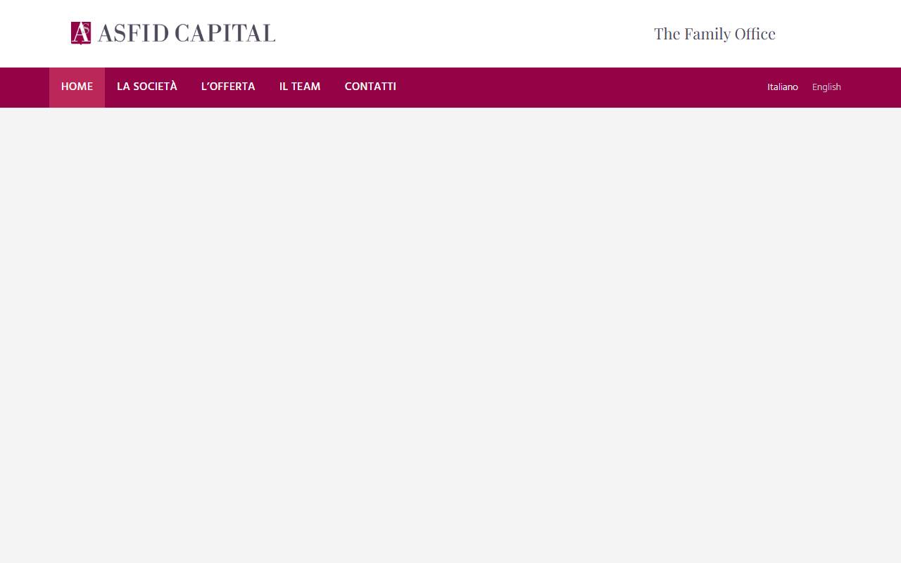 Anteprima del sito: Asfid Capital SA