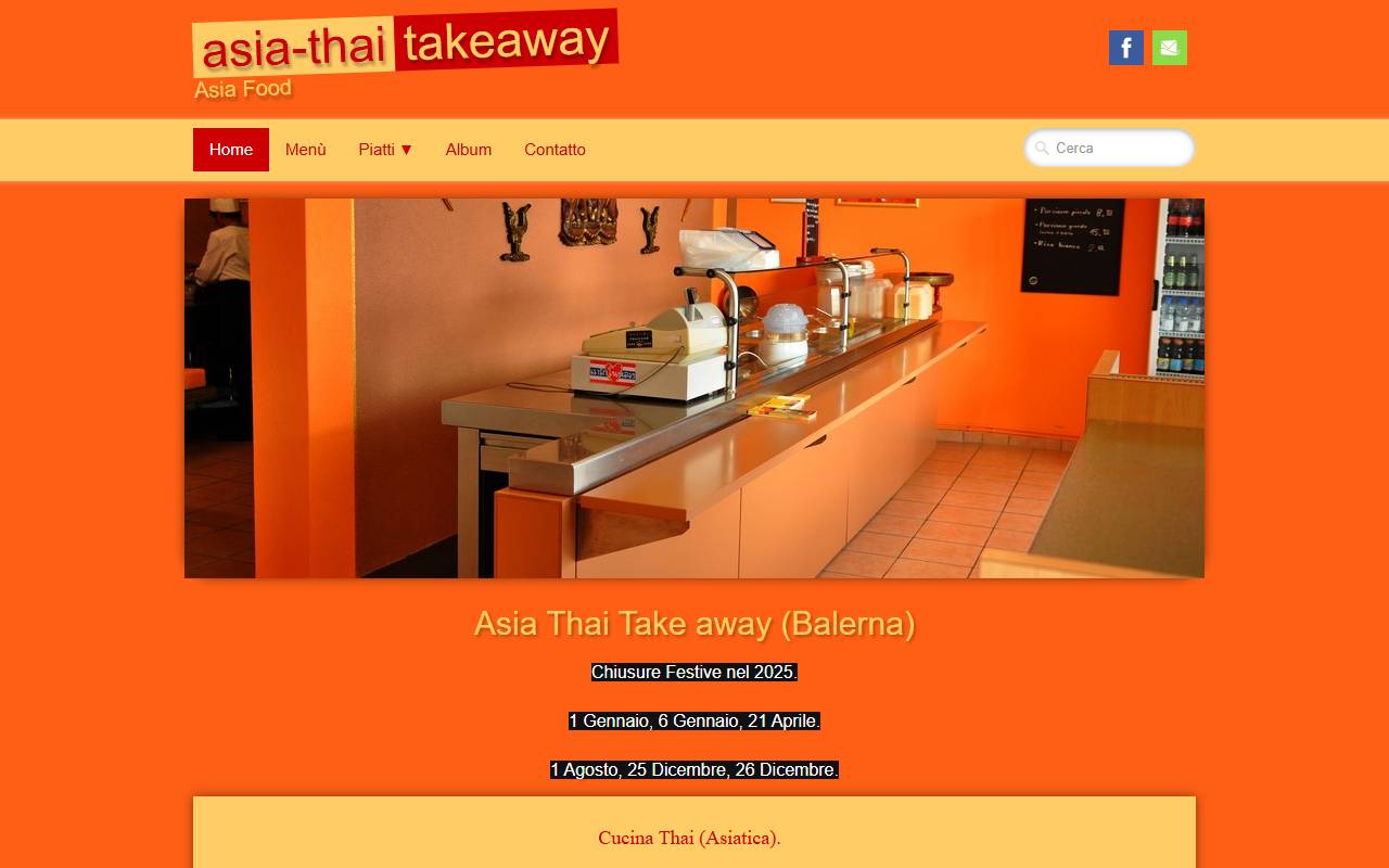 Anteprima del sito: Asia Thai Take Away di Arkhampa Woraya