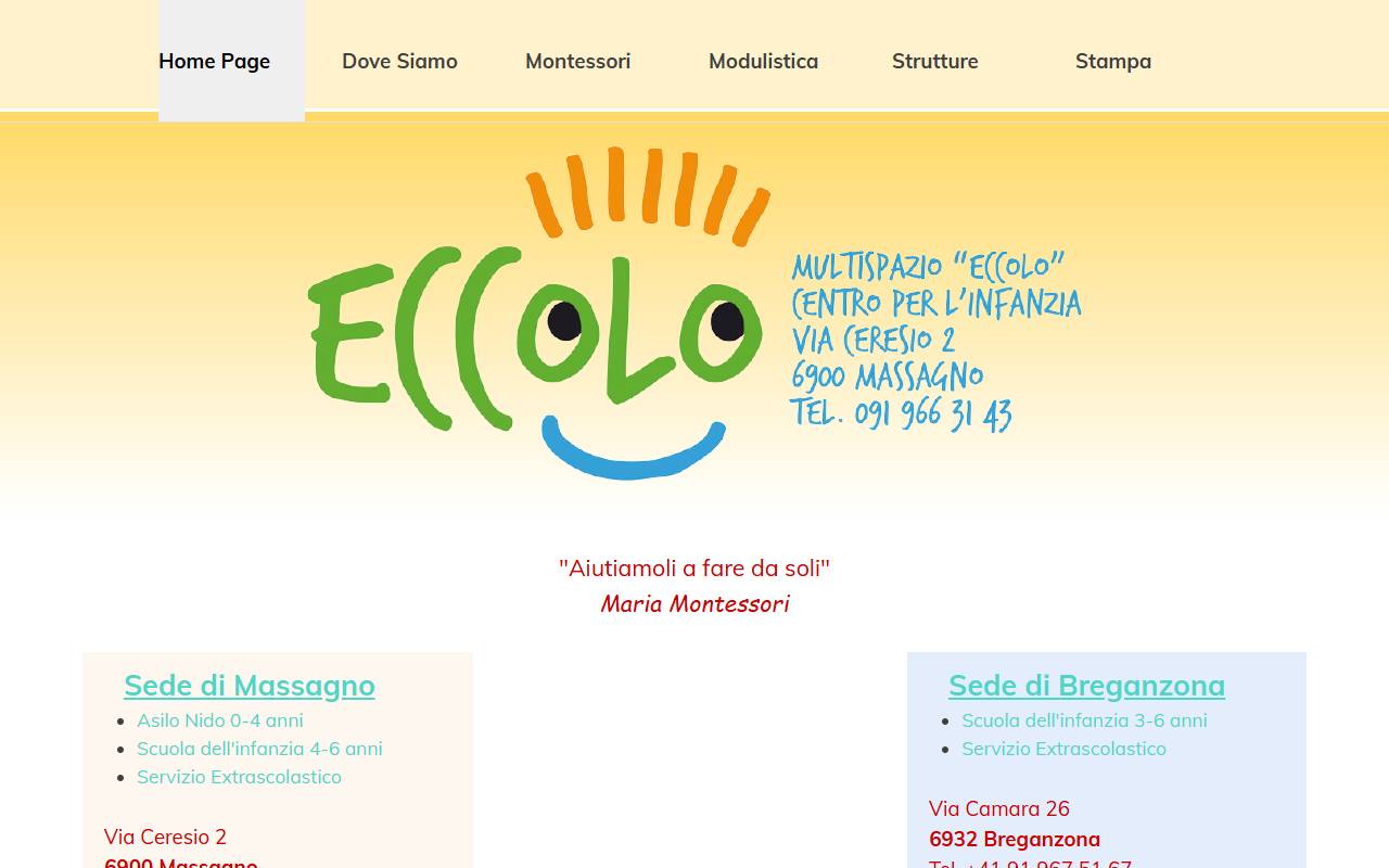 Anteprima del sito: Associazione Multispazio