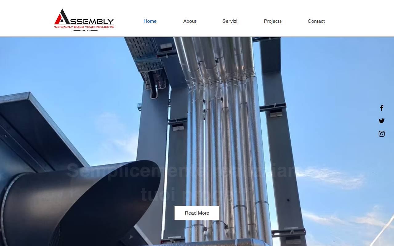 Anteprima del sito: ASSEMBLY SWISS Sagl
