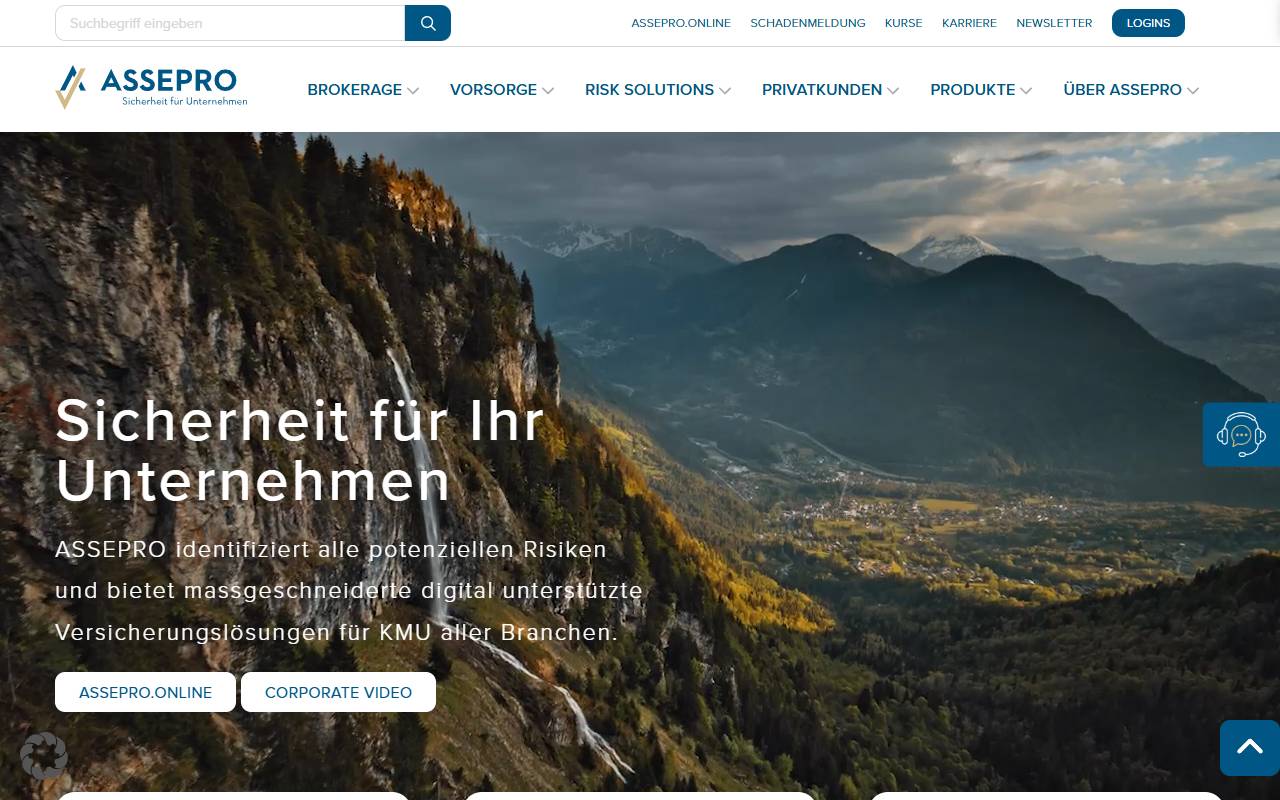Anteprima del sito: ASSEPRO Brokerage AG