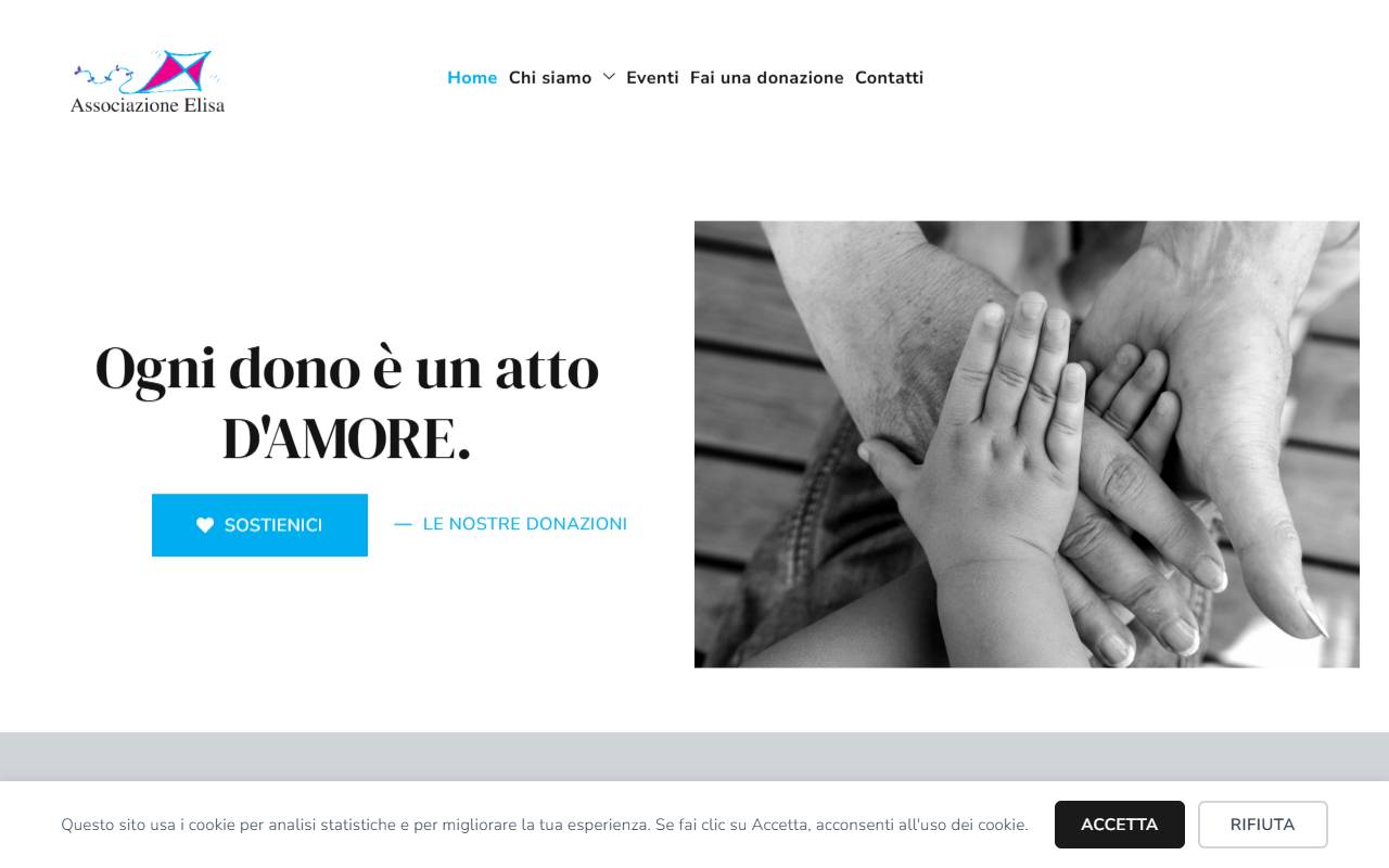 Anteprima del sito: Associazione Elisa