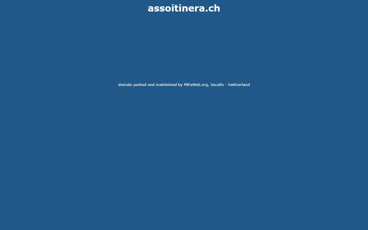Anteprima del sito: Asso Itinera SA
