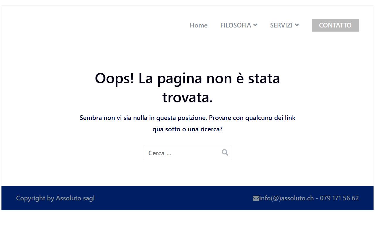 Anteprima del sito: Assoluto Sagl