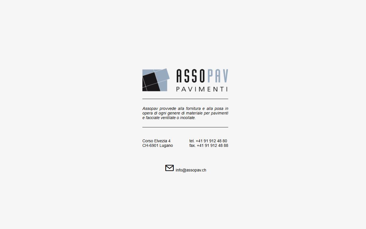 Anteprima del sito: ASSOPAV SA