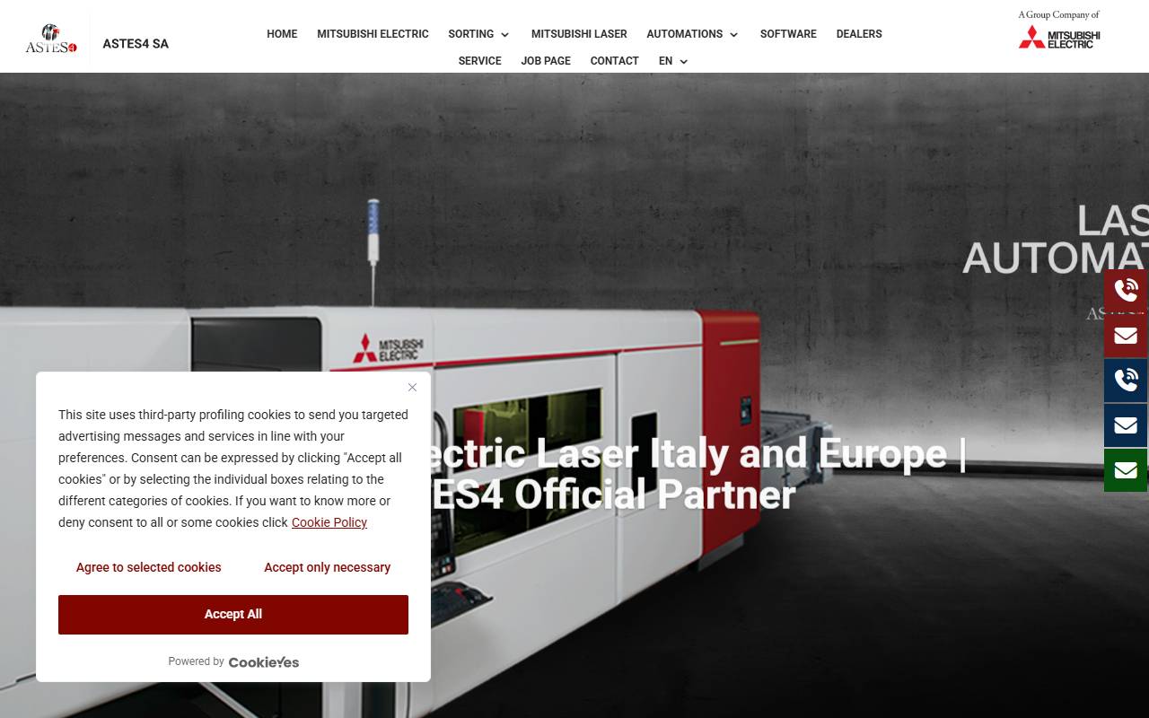 Anteprima del sito: Astes4 SA