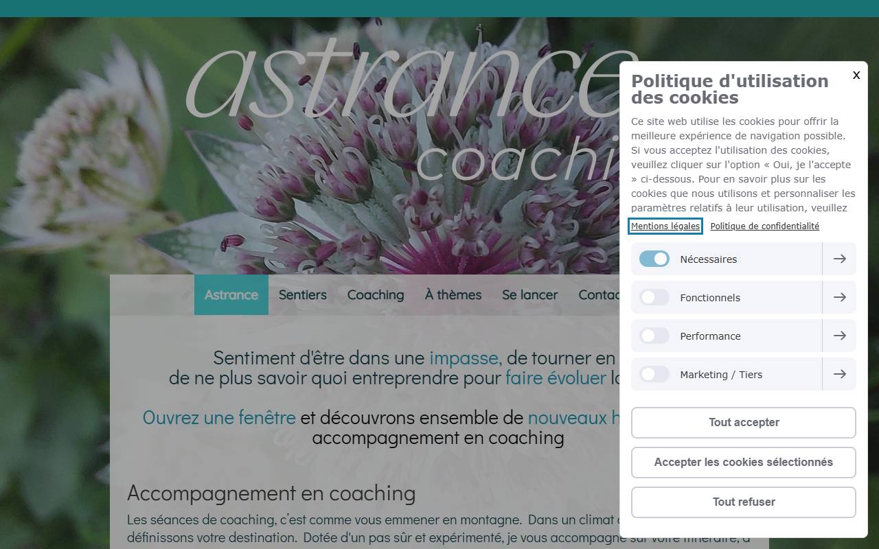 Anteprima del sito: Astrance Capital Sagl