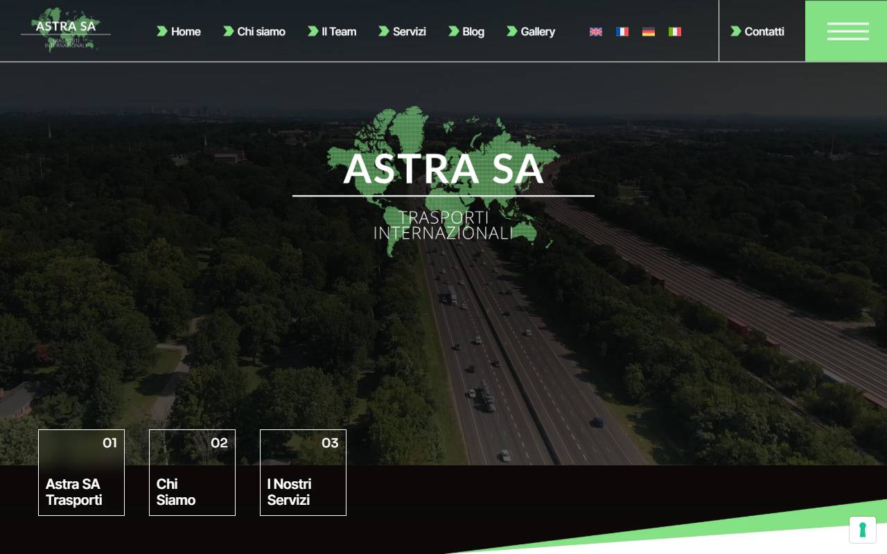 Anteprima del sito: Astra Trasporti Internazionali SA