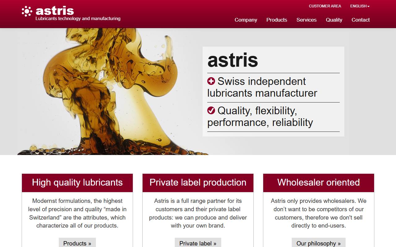 Anteprima del sito: Astris SA