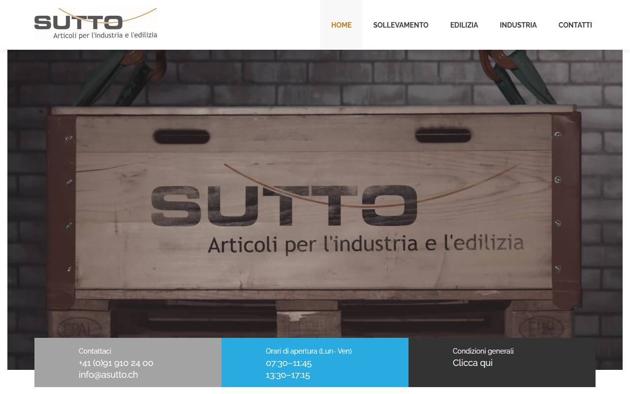 Anteprima del sito: A. Sutto SA