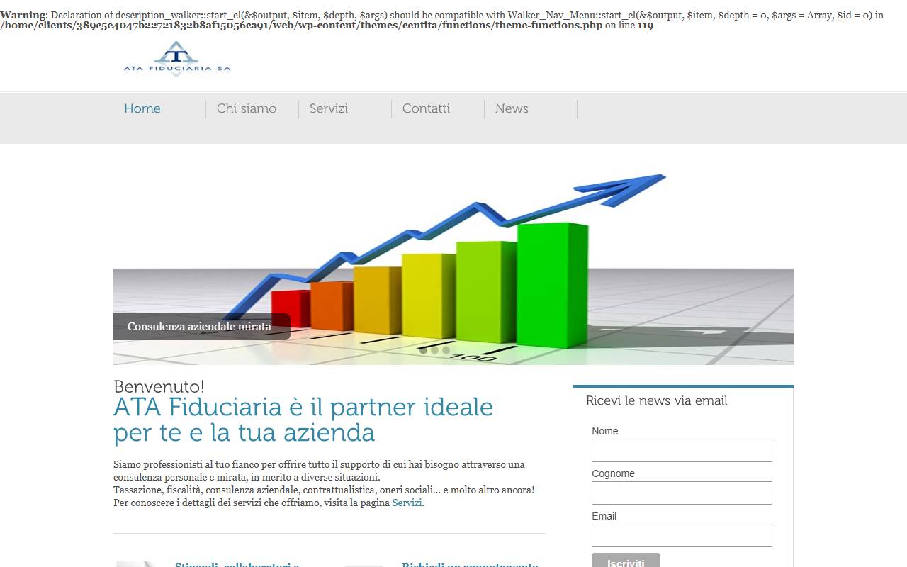 Anteprima del sito: ATA FIDUCIARIA SA