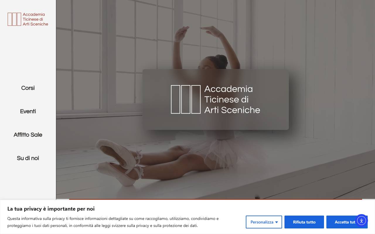 Anteprima del sito: Accademia Ticinese di Arti Sceniche Sagl