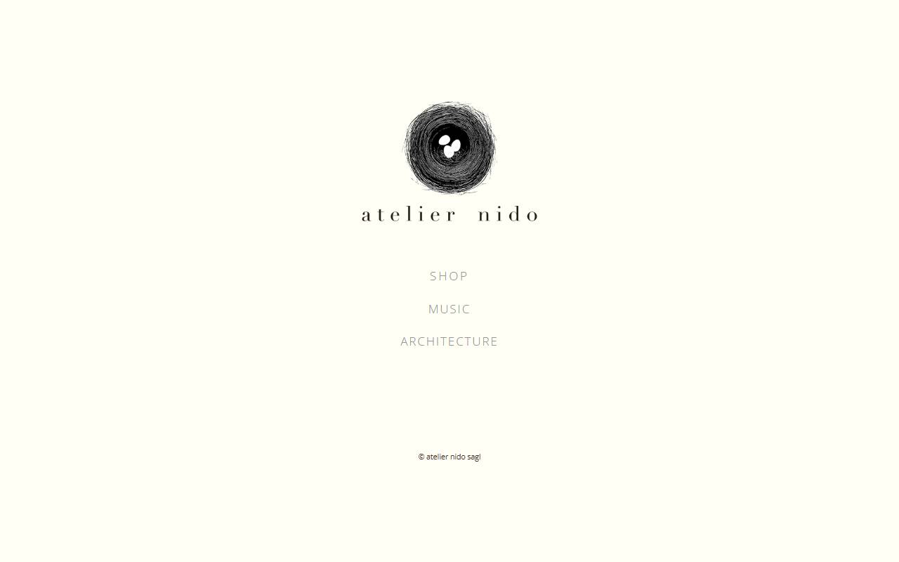 Anteprima del sito: atelier nido Sagl