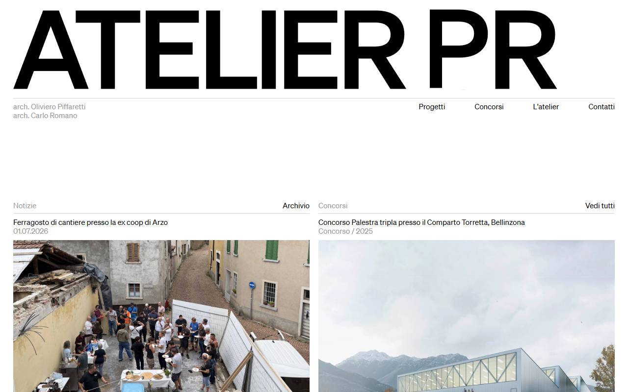 Anteprima del sito: Atelier PeR Sagl