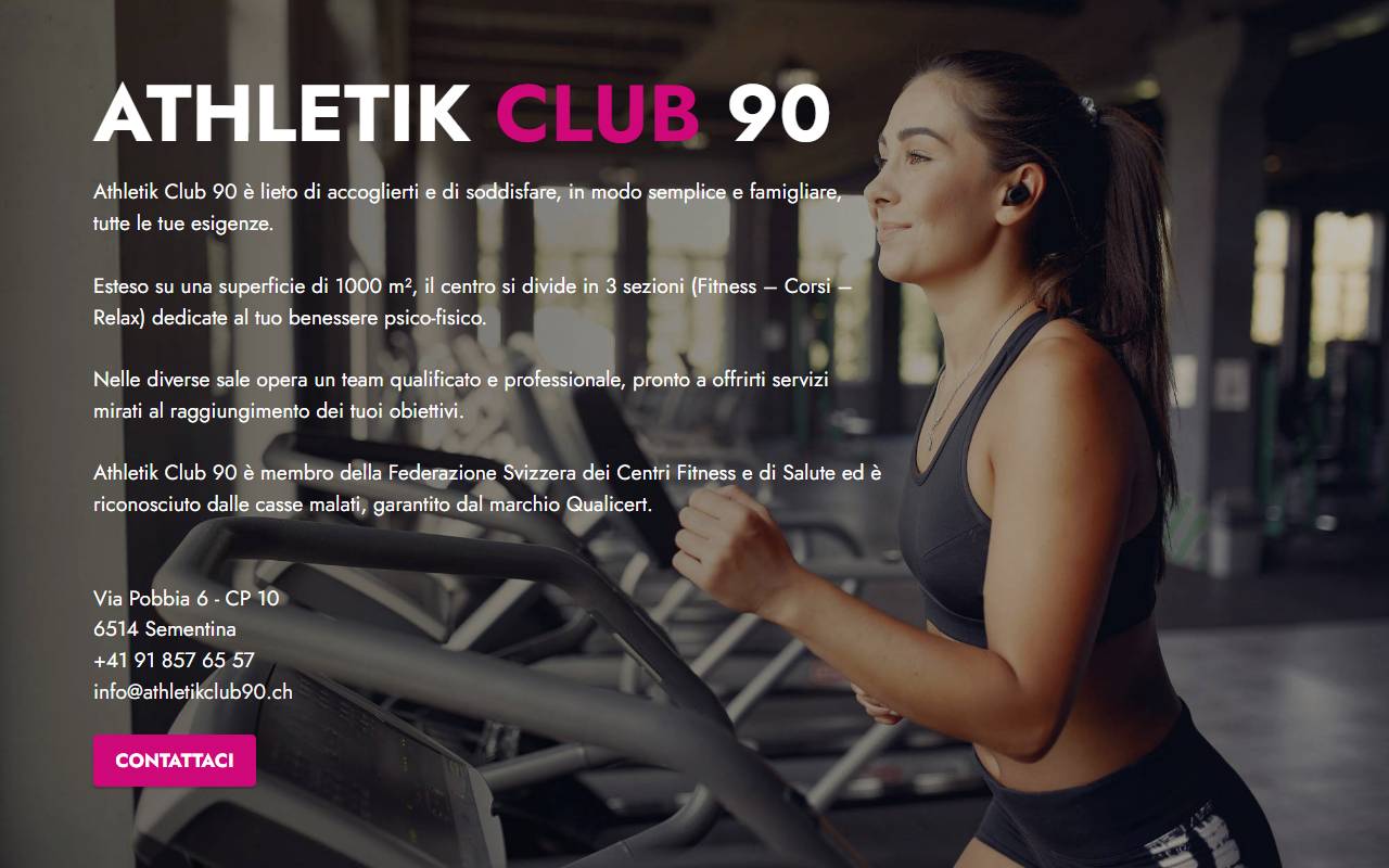 Anteprima del sito: Athletik Club 90 SA